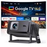 Portable Smart Projector with WiFi, Bluetooth, HDR10 & 4K Support